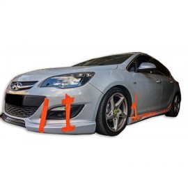 Opel Astra J Serisi Hatchback-Sedan (2013-2015) Makyajlı Ön Tampon Eki (Plastik)